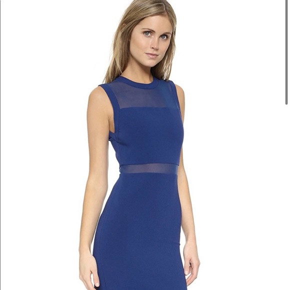 Alice + Olivia Karman Sheer Inset Dress - Picture 3 of 10